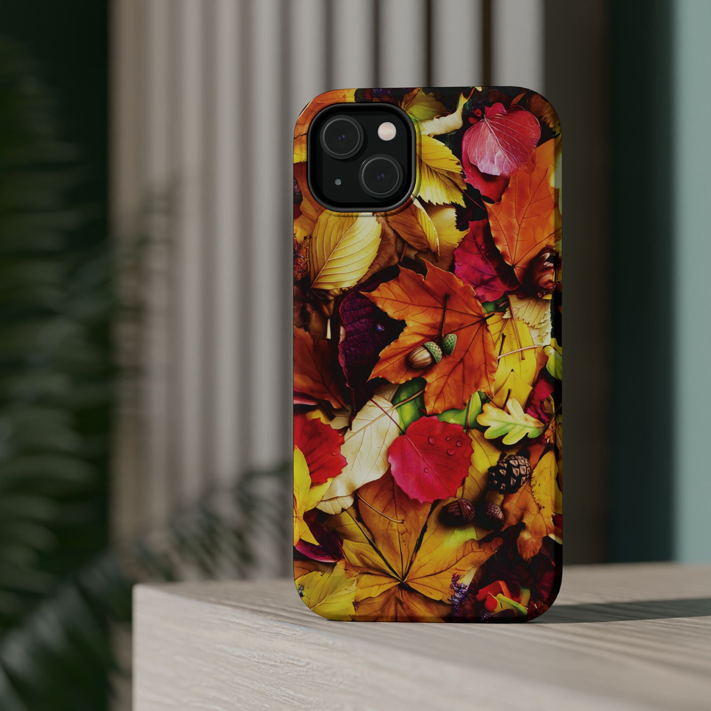 Aesthetic Tough Magsafe Fall Leaves Foliage Phone Case - For iPhone 17 Pro Max iPhone 16 Pro iPhone 15 Iphone 14 Plus 13 Pro 12 11 10 - Studio40ParkLane