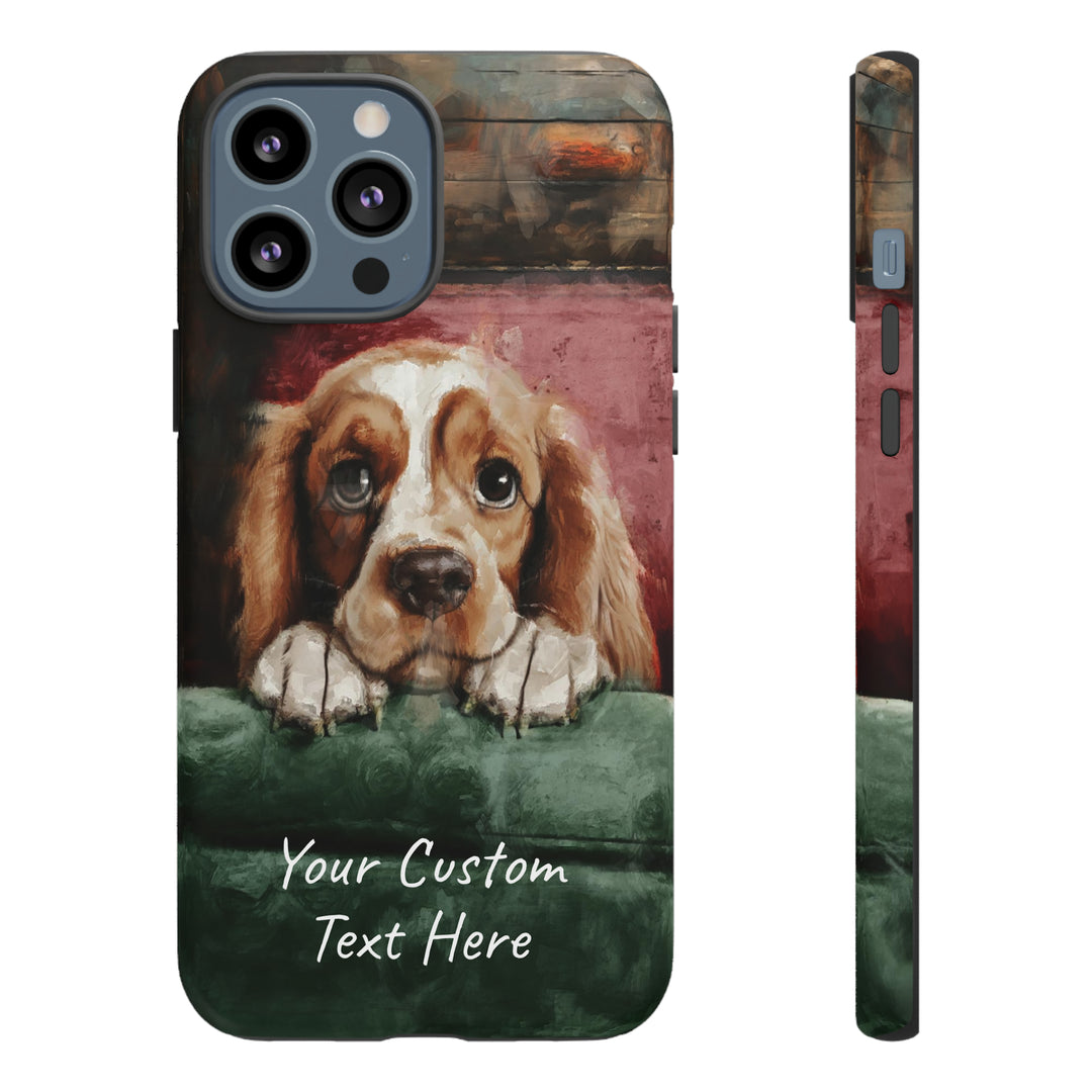 Personalize this Cute IPhone Case | Cocker Spaniel iPhone Case, iPhone 15 Case | iPhone 15 Case, Iphone 14 Case, Iphone 14 Pro Max Case - Studio40ParkLane
