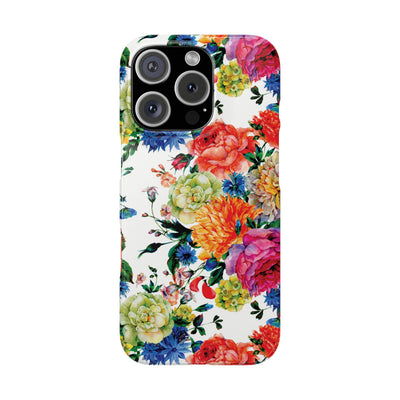 Slim Spring Flowers Gift for Her Cute Phone Cases for Iphone 16 Pro Max | iPhone 15 Case | iPhone 15 Pro Max Case, Iphone 14, 13, 12, 11, 10, 8, 7 - Studio40ParkLane
