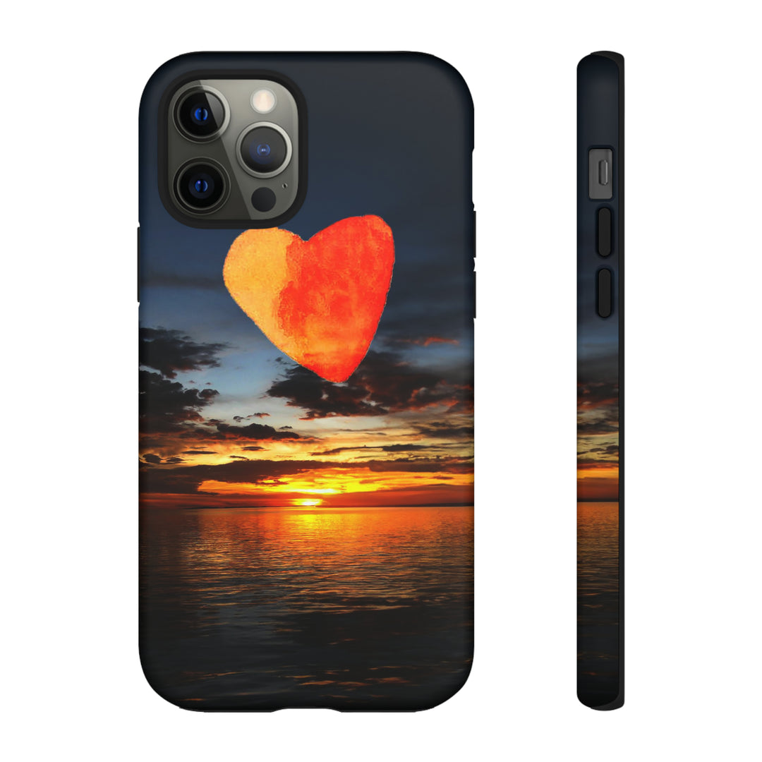 Cute IPhone Case | Rising Heart Love Sunset, iPhone 15 Case | iPhone 15 Pro Case, Iphone 14 Case, Iphone 14 Pro Max Case - Studio40ParkLane