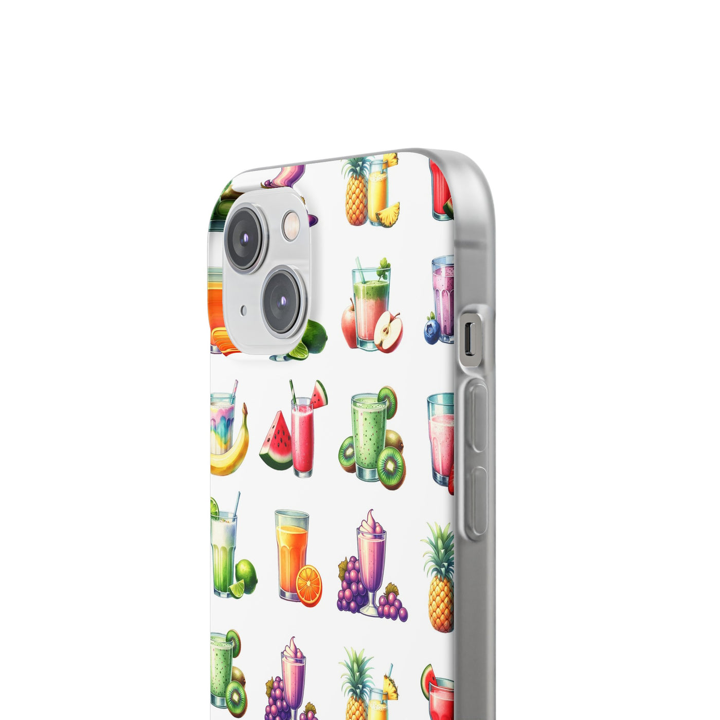 Cute Flexi Phone Cases, For Iphones and Samsung Galaxy Phones, Tropical Summer Fruit Cocktails, Galaxy S23 Phone Case, Samsung S22 Case, Samsung S21, Iphone 15, Iphone 14, Iphone 13