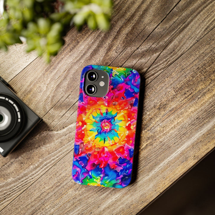 Slim Tie Dye Faux Glitter Gift for Her Cute Phone Cases for Iphone 16 Pro Max | iPhone 15 Case | iPhone 15 Pro Max Case, Iphone 14, Iphone 14 Pro Max, Iphone 13 12 11 8 7 - Studio40ParkLane