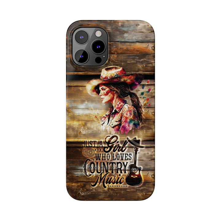 Slim Cute Phone Cases for Iphone - | iPhone 15 Case | iPhone 15 Pro Max Case, Iphone 14 Case, Iphone 14 Pro Max, Iphone 13, Country Music Girl - Studio40ParkLane