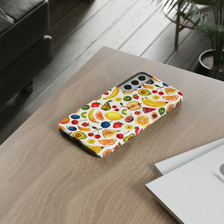 Impact Resistant, Mixed Fruits, Cute Phone Cases for Samsung S24, S23, S22, S21, IPhone 15 pro Iphone 14 pro Iphone 13 IPhone 12 Iphone 11 - Studio40ParkLane