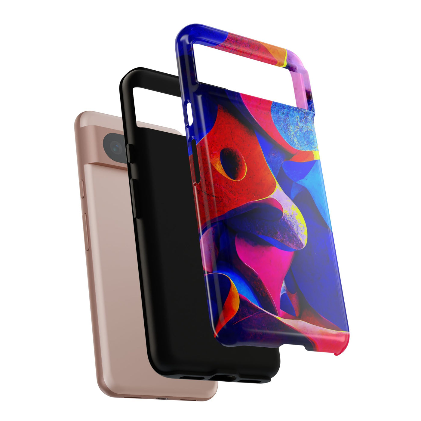 Impact Resistant, Abstract Shapes, Cute Phone Cases for Samsung S24, S23, S22, S21, IPhone 15 pro Iphone 14 pro Iphone 13 IPhone 12 Iphone 11