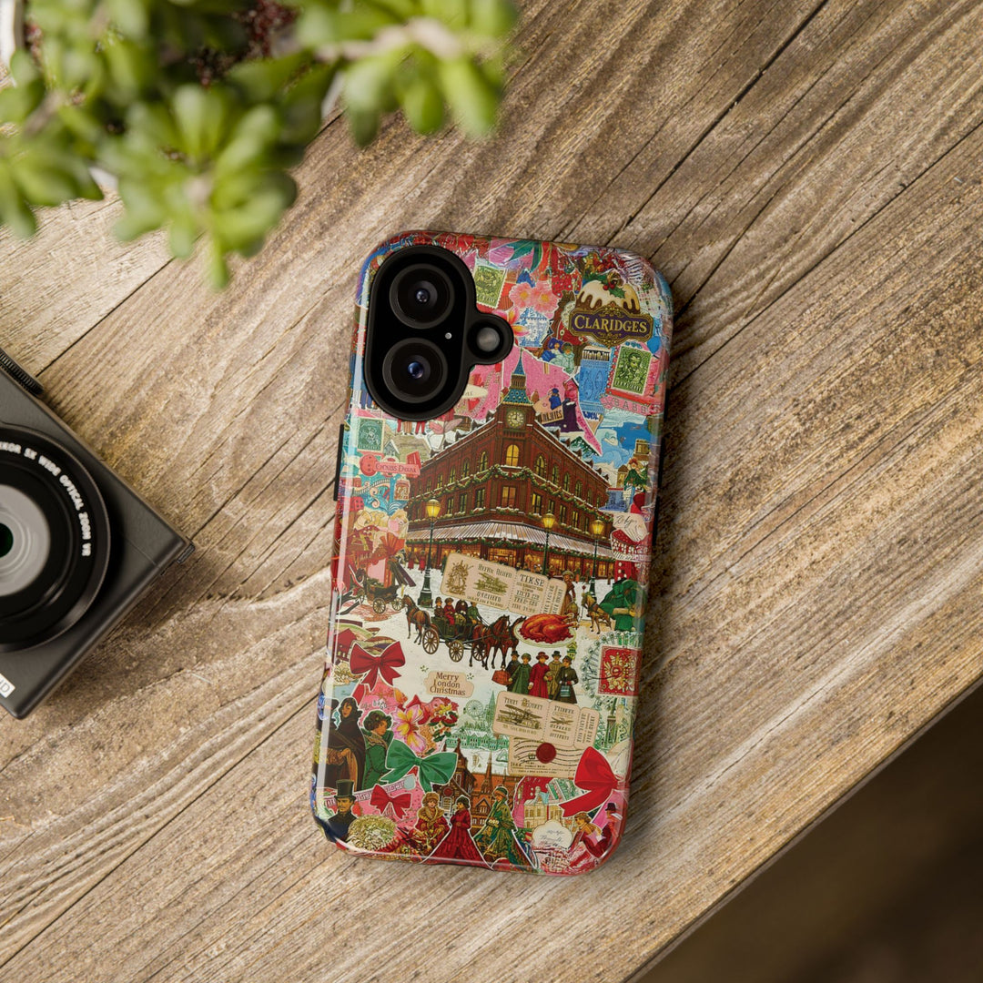 Aesthetic Tough London Coquette Collage Premium Phone Case - For iPhone 17 Pro Max iPhone 16 Pro iPhone 15 Iphone 14 Plus 13 Pro 12 11 10 XR - Studio40ParkLane