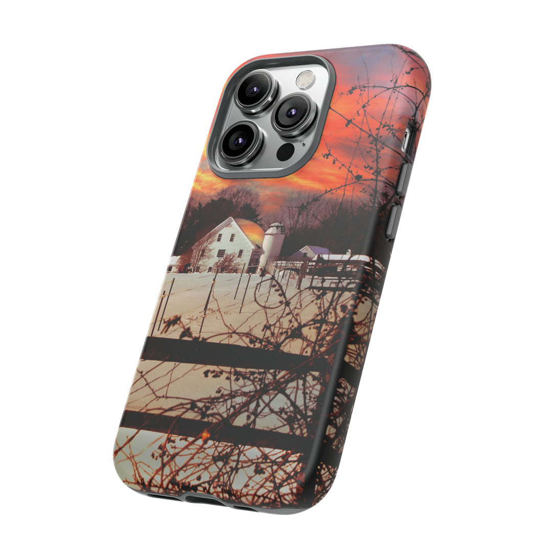 Cool Phone Case | Winter Sunset, For iPhone 15 Case | iPhone 15 Pro Case, Iphone 14 Case, Iphone 14 Pro Max Case, Protective Iphone Case - Studio40ParkLane