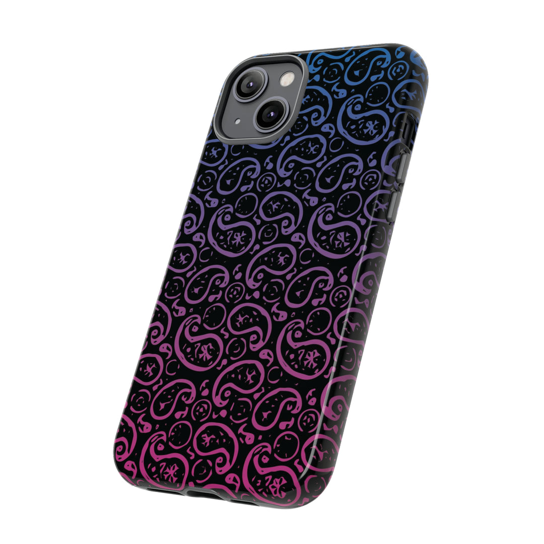 Cute IPhone Case | iPhone 15 Case | iPhone 15 Pro Max Case, Iphone 14 Case, Iphone 14 Pro Max Case IPhone Case for Art Lovers, Paisley Blue Pink - Studio40ParkLane