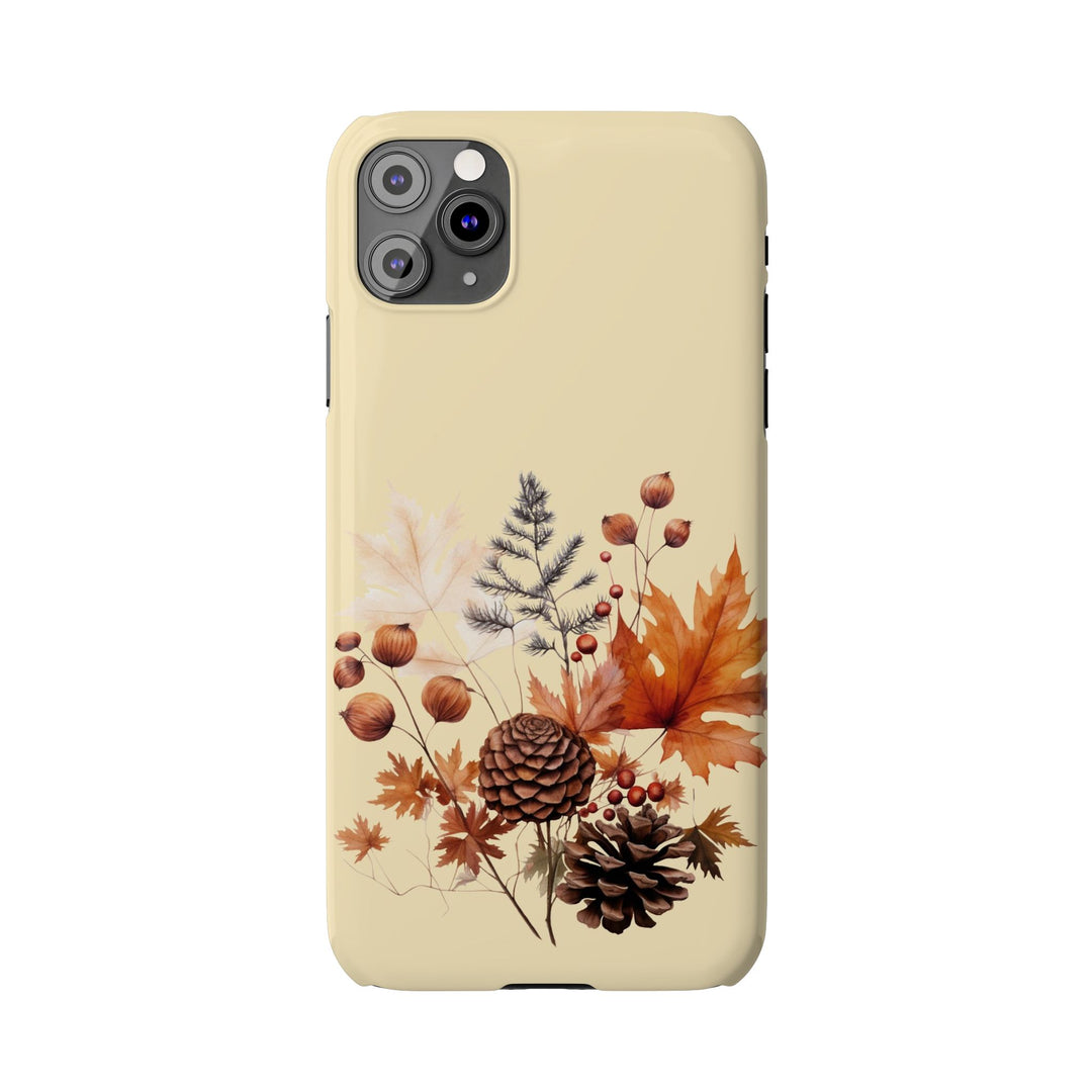Slim Fall Leaves Foliage Cute Phone Cases for Iphone 16 | iPhone 15 Case | iPhone 15 Pro Max Case, Iphone 14, Iphone 14 Pro Max, Iphone 13, Slim Mom Dad Gift - Studio40ParkLane
