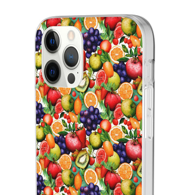 Cute Flexi Phone Cases, Summer Fruit Mix, Compatible with Samsung Galaxy S23, Samsung S22, Samsung S21, Samsung S20, Galaxy S20 Ultra