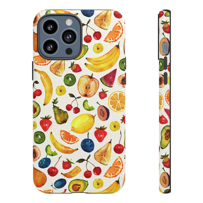 Impact Resistant, Mixed Fruits, Cute Phone Cases for Samsung S24, S23, S22, S21, IPhone 15 pro Iphone 14 pro Iphone 13 IPhone 12 Iphone 11