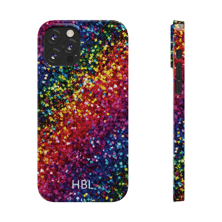 Slim Personalized Slim Muted Faux Play on Glitter Effect Cute Phone Cases for Iphone 16 Pro Max | iPhone 15 Case | iPhone 15 Pro Max Case, Iphone 14, Iphone 14 Pro Max, Iphone 13 12 11 8 7 - Studio40ParkLane