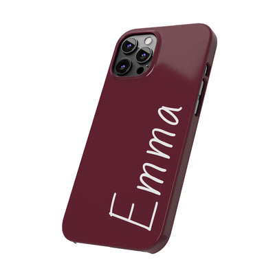 Personalized Initial Name Custom Slim Phone Cases for Iphone 16 Pro Max | iPhone 15 Case | iPhone 15 Pro Max Case, Iphone 14, 13, 12, 11, 10, 8, 7 - Studio40ParkLane