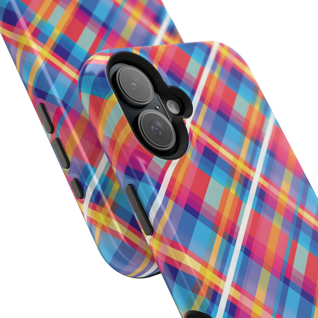 Checkered Plaid Magsafe Gift for Her Cute Phone Case for Iphone, | iPhone 16 | iPhone 15 Pro Max, Iphone 14 Pro Max, 13 12 11 10 9 8 7 - Studio40ParkLane