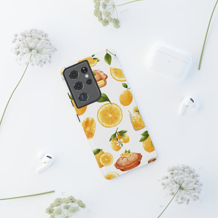 Cute Samsung Phone Case | Aesthetic Samsung Phone Case | Galaxy S23, S22, S21, S20 | Summer Fruit Lemons, Protective Phone Case - Studio40ParkLane