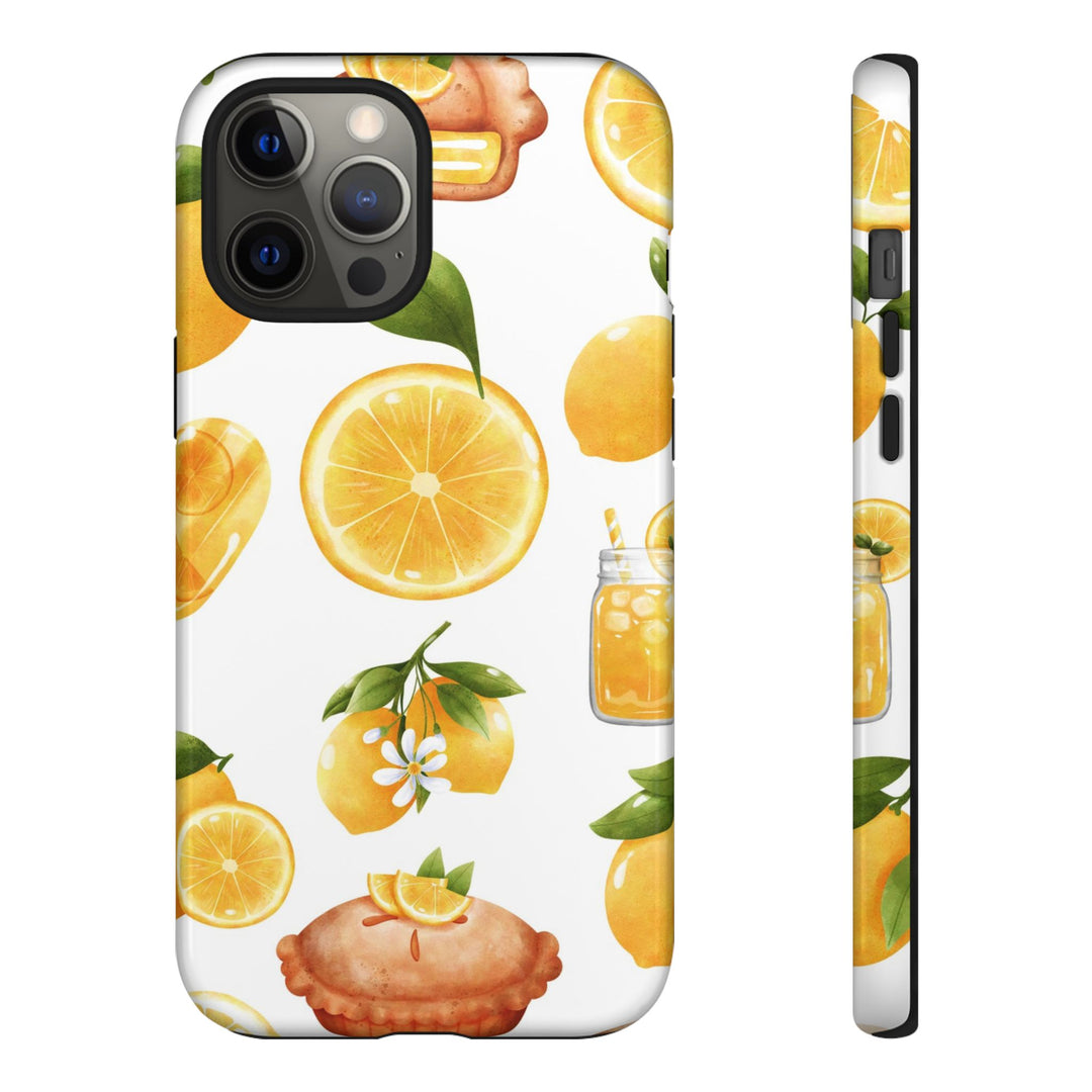 Impact Resistant, Lemon Fruit Pie, Cute Phone Cases for Samsung S24, S23, S22, S21, IPhone 15 pro Iphone 14 pro Iphone 13 IPhone 12 Iphone 11 - Studio40ParkLane