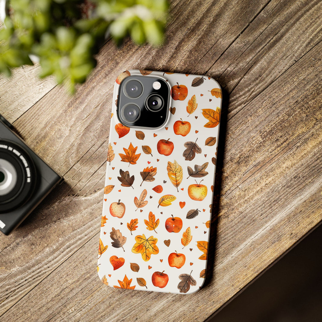 Slim Fall Autumn Leaves Gift for Her Cute Phone Cases for Iphone 16 | iPhone 15 Case | iPhone 15 Pro Max Case, Iphone 14, Iphone 14 Pro Max, Iphone 13, Slim - Studio40ParkLane