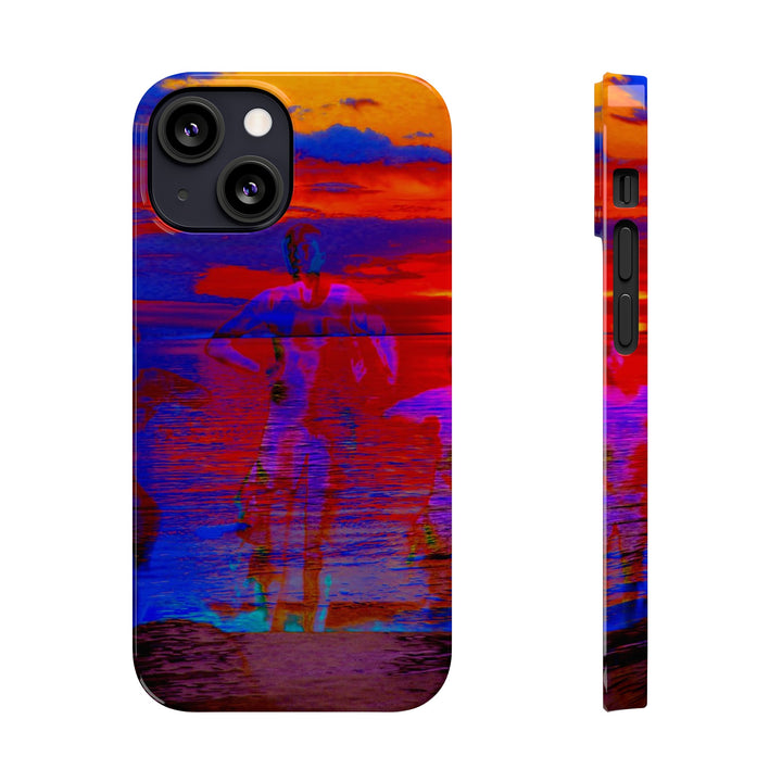 Slim Cute Phone Cases for Iphone | iPhone 15 Case | iPhone 15 Pro Max, Iphone 14 Case, Iphone 14 Pro Max, Iphone 13, Red Blue Sunset - Studio40ParkLane