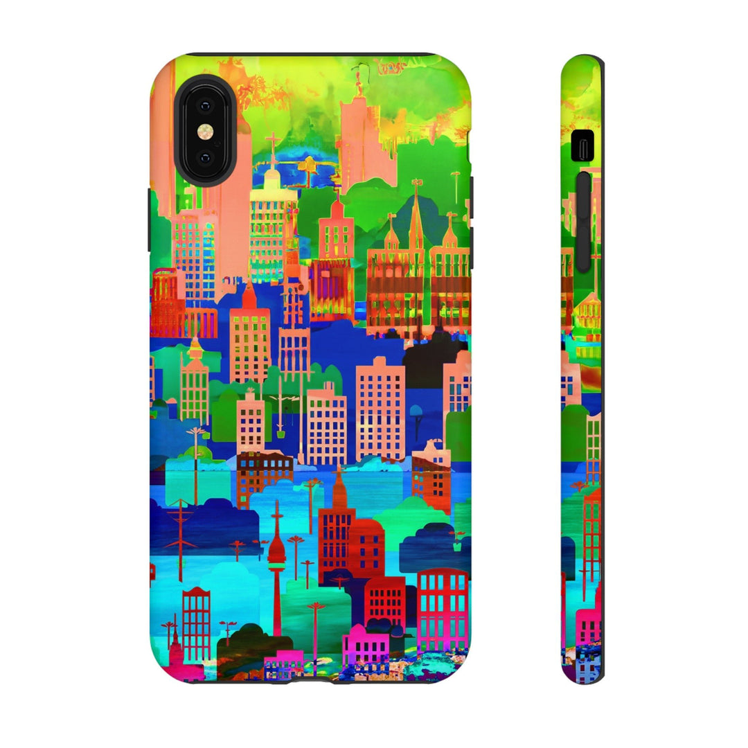 Cute Samsung Case | Cool Iphone Case | Summer City Skyline, Samsung S24, S23, S22, S21, IPhone 15 Case | Iphone 14 Case, Iphone 13 Case - Studio40ParkLane