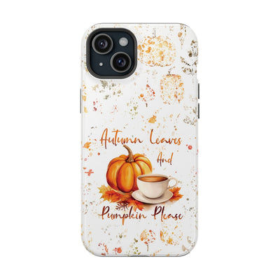 Fall Leaves Pumpkins Tough Magsafe Cute Phone Cases for Iphone | iPhone 15 Case | iPhone 15 Pro Max Case, Iphone 14, Iphone 14 13 12 11 10 9 8 7 - Studio40ParkLane