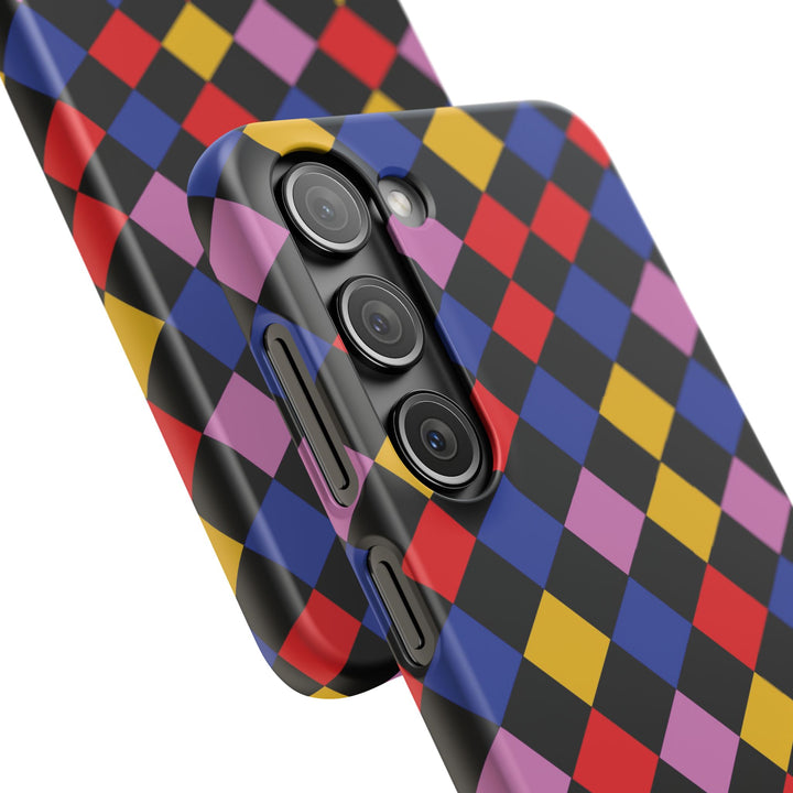 Colorful Checkerboard Cute Phone Case - Sleek Snap - for iPhone 16 15 14 13 12 11 Max Pro Plus Samsung Galaxy S24 S23 S22 S21 S20 Plus Ultra - Studio40ParkLane