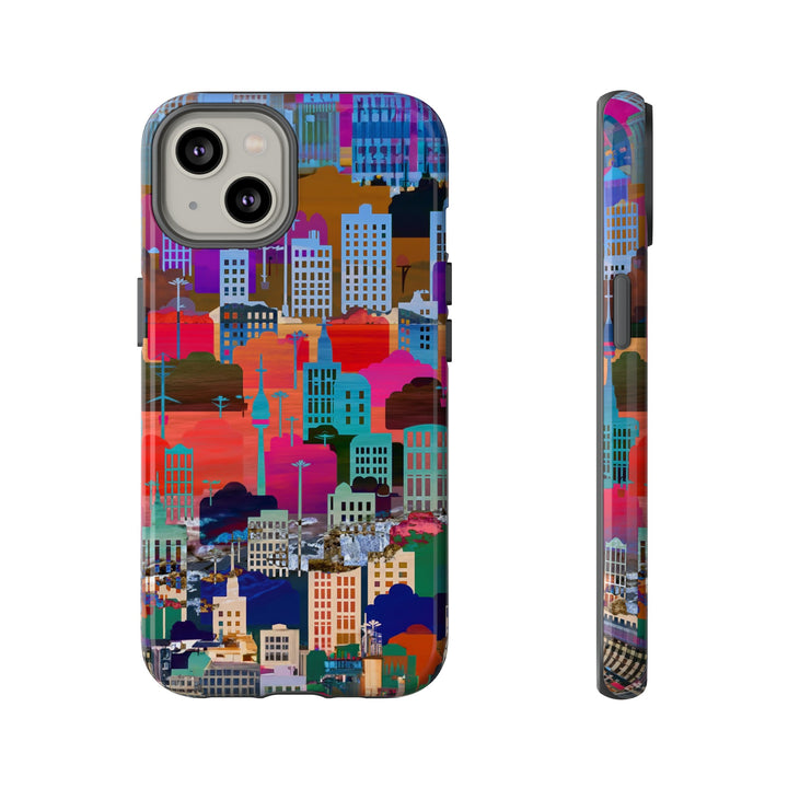 Cute Samsung Case | Cool Iphone Case | Summer City Skyline, Samsung S24, S23, S22, S21, IPhone 15 Case | Iphone 14 Case, Iphone 13 Case - Studio40ParkLane
