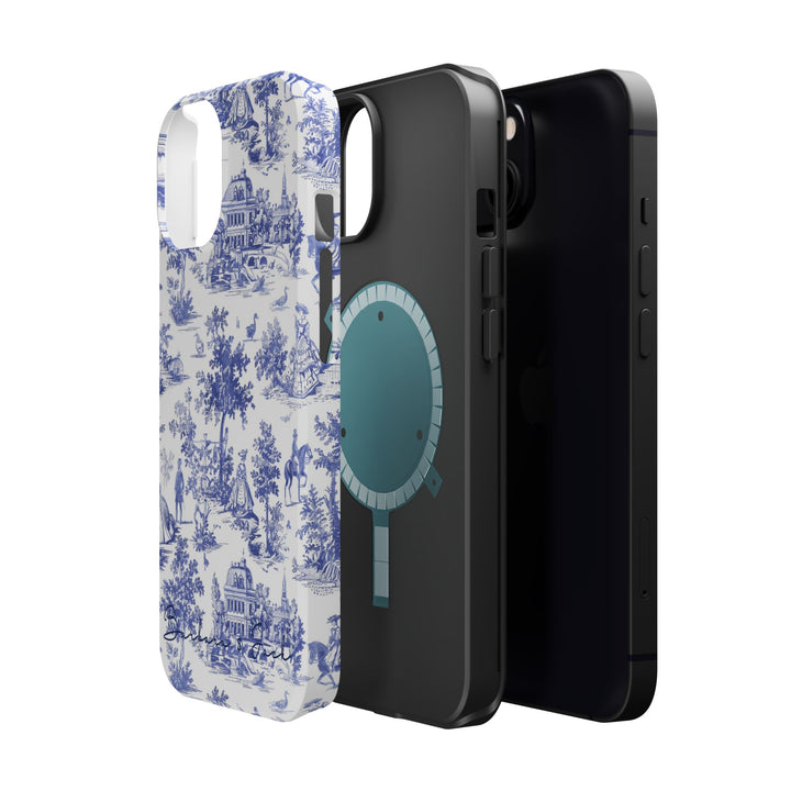 Magsafe French Toile Personalized Initial Custom Gift Cute Phone Cases for Iphone 16 Pro Max | iPhone 15, Pro Max Case, Iphone 14, 13, 12, 11, 10 - Studio40ParkLane