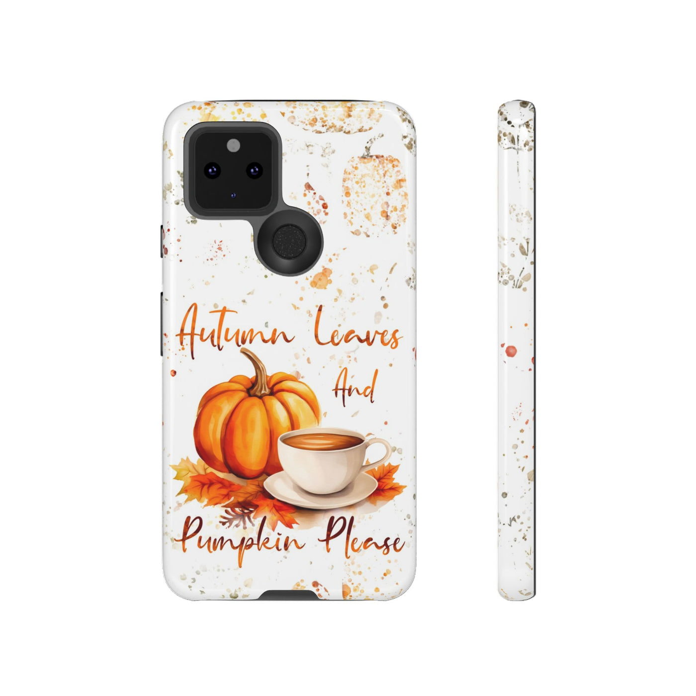 Impact Resistant, Fall Leaves Pumpkin Pie, Cute Phone Cases for Samsung S24, S23, S22, S21, IPhone 15 pro Iphone 14 pro Iphone 13 IPhone 12 Iphone 11