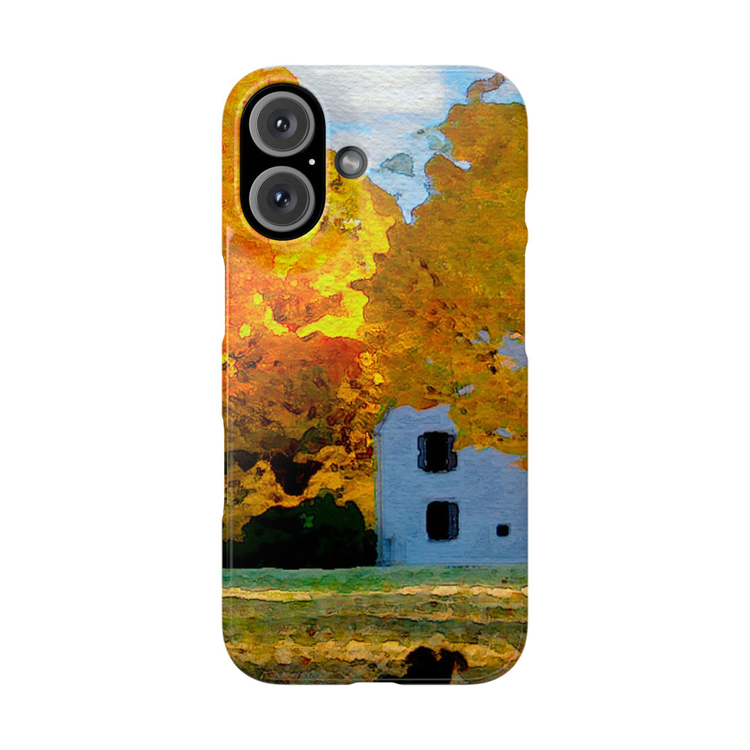 Slim Cute Phone Cases for Iphone - | iPhone 15 Case | iPhone 15 Pro Max Case, Iphone 14 Case, Iphone 14 Pro Max, Iphone 13, New England Fall Leaves - Studio40ParkLane
