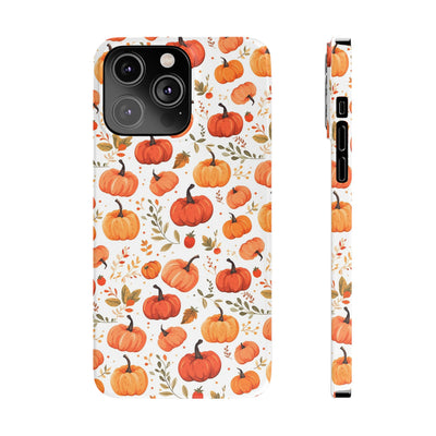 Slim Fall Autumn Pumpkins Gift for Her Cute Phone Cases for Iphone 16 | iPhone 15 Case | iPhone 15 Pro Max Case, Iphone 14, Iphone 14 Pro Max, Iphone 13, Slim