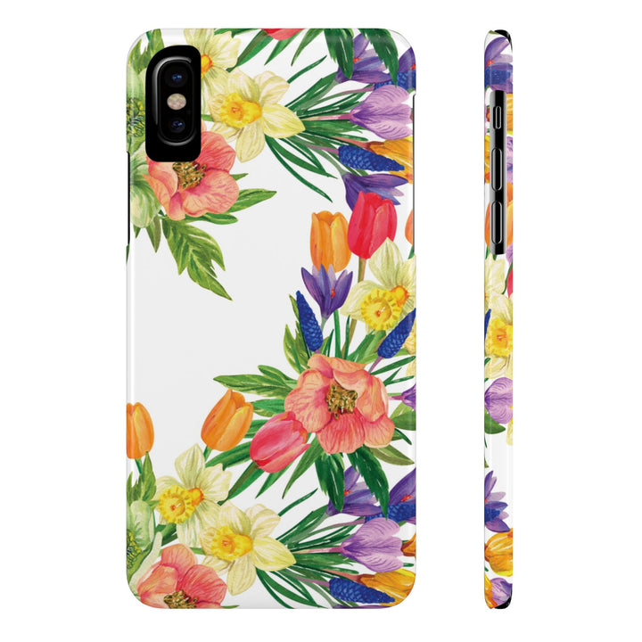 Slim Spring Flowers Gift for Her Cute Phone Cases for Iphone 16 Pro Max | iPhone 15 Case | iPhone 15 Pro Max Case, Iphone 14, 13, 12, 11, 10, 8, 7 - Studio40ParkLane