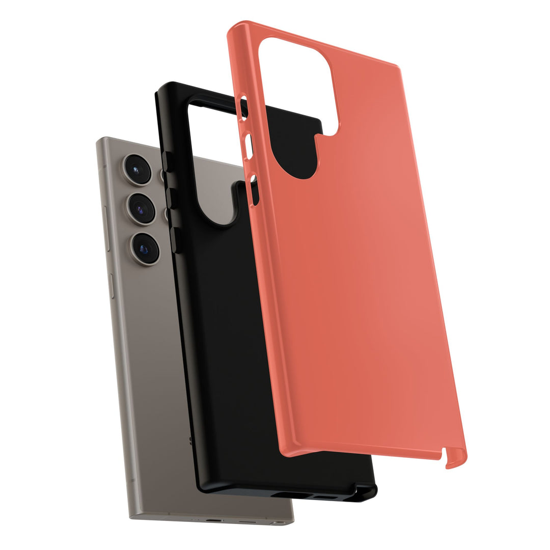 Premium Tough Coral Pink Orange Gift for Her Cute Phone Cases for Samsung S25 S24, S23, S22, S21, Iphone, 16, 15, 14, 13 Pro Max Ultra - Studio40ParkLane