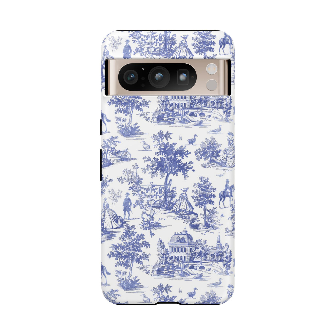 Premium Tough French Toile Gift for Her Cute Phone Cases for Samsung S25 S24, S23, S22, S21, Iphone, 16, 15, 14, 13 Pro Max Ultra - Studio40ParkLane