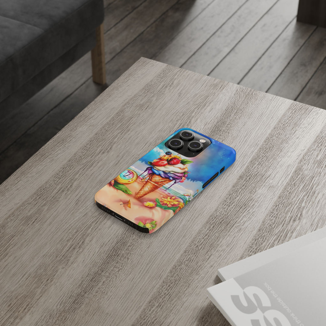 Slim Summer Ice Cream Cone Slim Cute Phone Cases for Iphone | iPhone 15 Case | iPhone 15 Pro Max Case, Iphone 14, Iphone 14 Pro Max, Iphone 13 - Studio40ParkLane