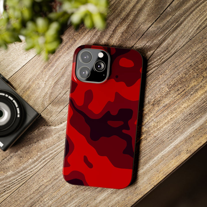 Slim Cute Phone Cases for Iphone - | iPhone 15 Case | iPhone 15 Pro Max Case, Iphone 14 Case, Iphone 14 Pro Max, Iphone 13, Red Camo Camouflage - Studio40ParkLane