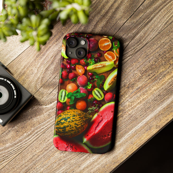 Slim Fall Fruit Collage Phone Cases for Iphone 16 | iPhone 15 Case | iPhone 15 Pro Max Case, Iphone 14, Iphone 14 Pro Max, Iphone 13, Slim Mom Dad Gift - Studio40ParkLane