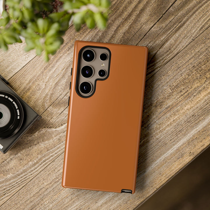 Premium Tough Rusty Brown Orange Gift for Her Cute Phone Cases for Samsung S25 S24, S23, S22, S21, Iphone, 16, 15, 14, 13 Pro Max Ultra - Studio40ParkLane