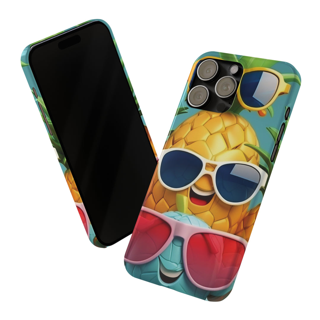 Slim Cute Phone Cases for Iphone - | iPhone 15 Case | iPhone 15 Pro Max Case, Iphone 14 Case, Iphone 14 Pro Max, Iphone 13, Summer Pineapple Fruit - Studio40ParkLane