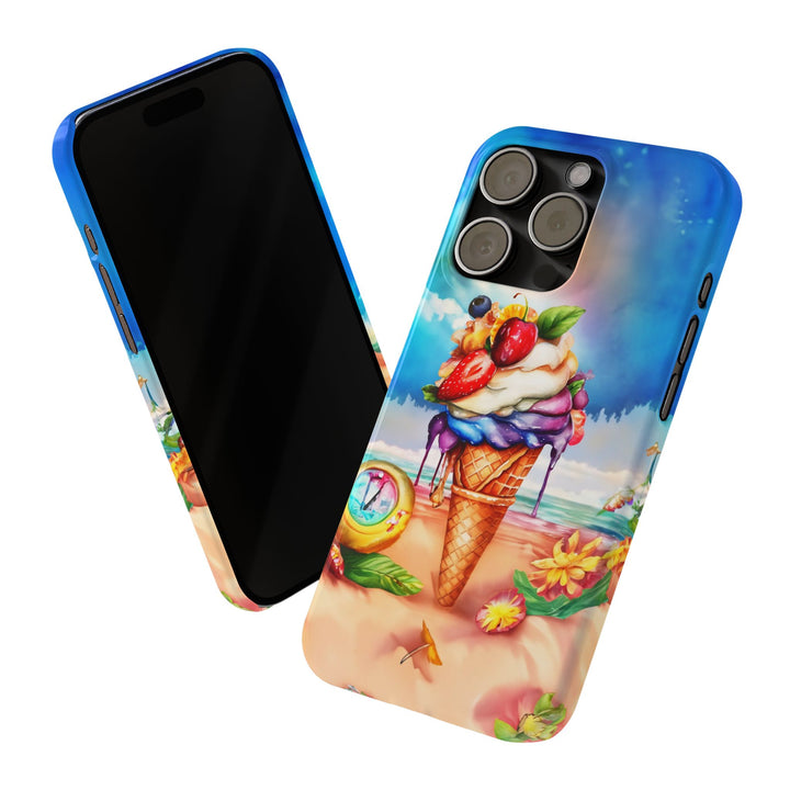Slim Summer Ice Cream Cone Slim Cute Phone Cases for Iphone | iPhone 15 Case | iPhone 15 Pro Max Case, Iphone 14, Iphone 14 Pro Max, Iphone 13 - Studio40ParkLane