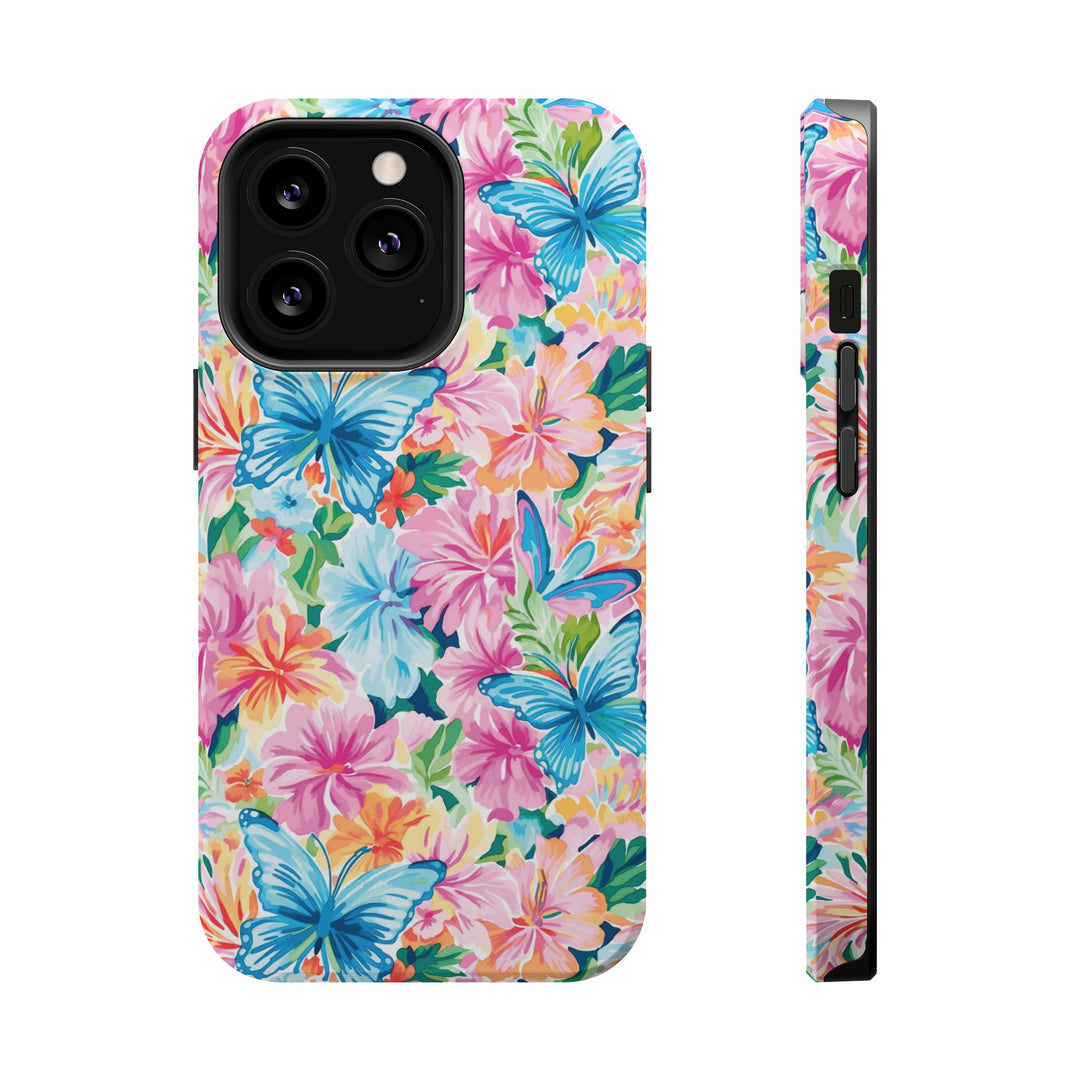 Butterflies Flowers Magsafe Cute Phone Case for Iphone Gift for Her, iPhone 16 Case iPhone 15 Pro Max Case, Iphone 14, Iphone 14 Pro Max, 13, 12 - Studio40ParkLane