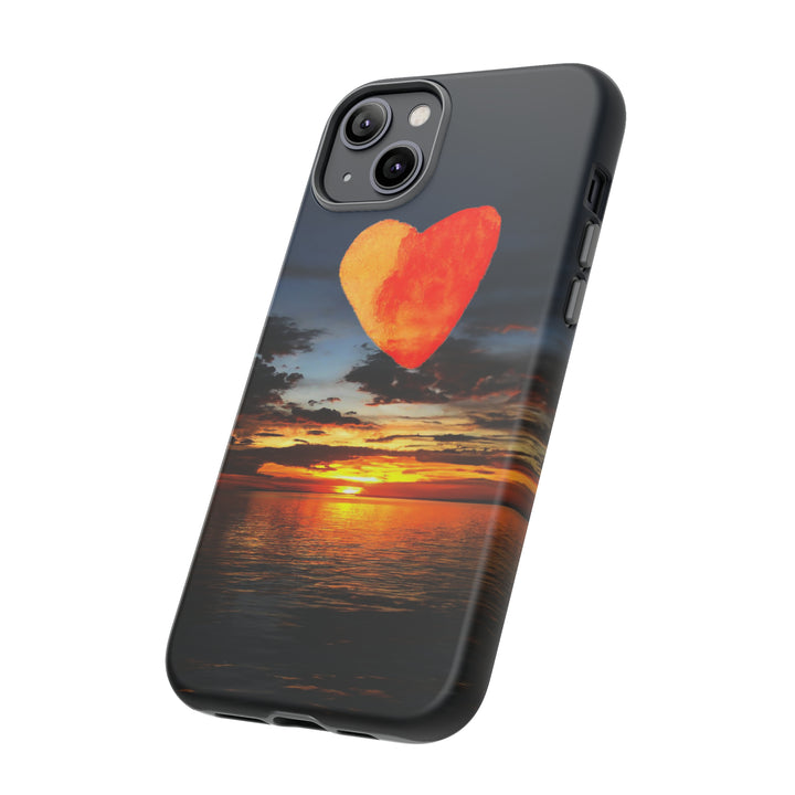 Cute IPhone Case | Rising Heart Love Sunset, iPhone 15 Case | iPhone 15 Pro Case, Iphone 14 Case, Iphone 14 Pro Max Case - Studio40ParkLane
