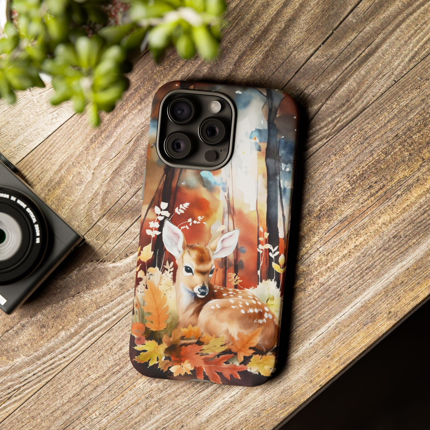 Autumn Fall Deer Forest Gift for Her Cute Phone Case for, Samsung Galaxy S24, S23, S22, S21, IPhone 16 Case | Iphone 15, Iphone 14, IPhone 13 Case