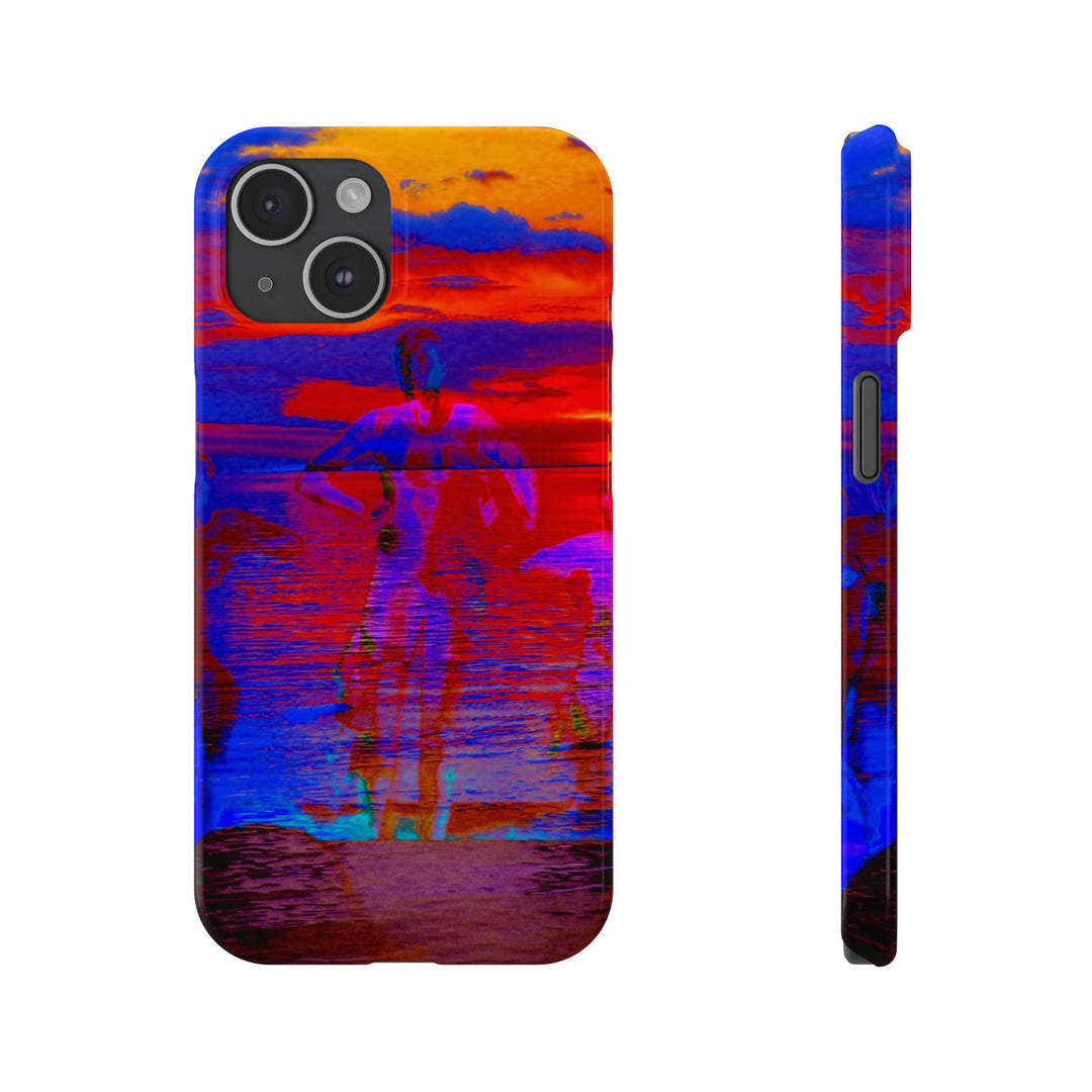 Slim Cute Phone Cases for Iphone | iPhone 15 Case | iPhone 15 Pro Max, Iphone 14 Case, Iphone 14 Pro Max, Iphone 13, Red Blue Sunset - Studio40ParkLane