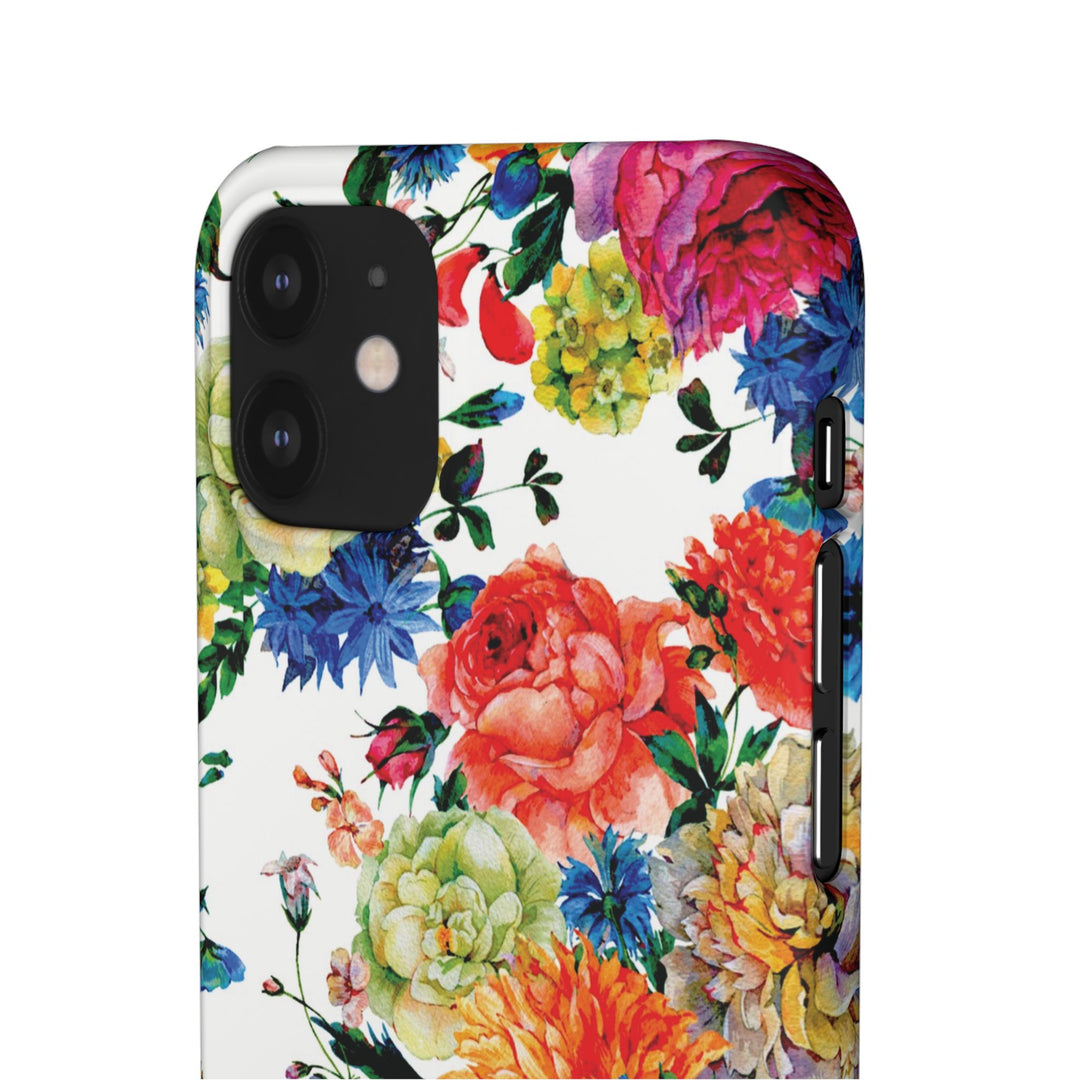 Sleek Snap Colorful Flowers Cute Phone Case for iPhone 16 15 14 13 12 11 X Xs Max Xr Pro Plus Samsung Galaxy S24 S23 S22 S21 S20 Note Ultra