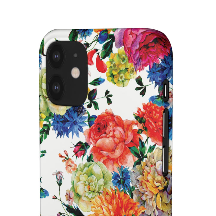 Sleek Snap Colorful Flowers Cute Phone Case for iPhone 16 15 14 13 12 11 X Xs Max Xr Pro Plus Samsung Galaxy S24 S23 S22 S21 S20 Note Ultra