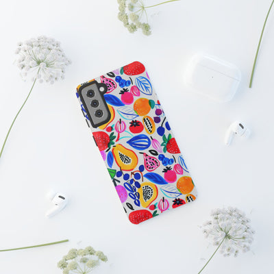 Cute Samsung Phone Case | Aesthetic Samsung Phone Case | Galaxy S23, S22, S21, S20 | Summer Fruit Cocktail, Protective Phone Case