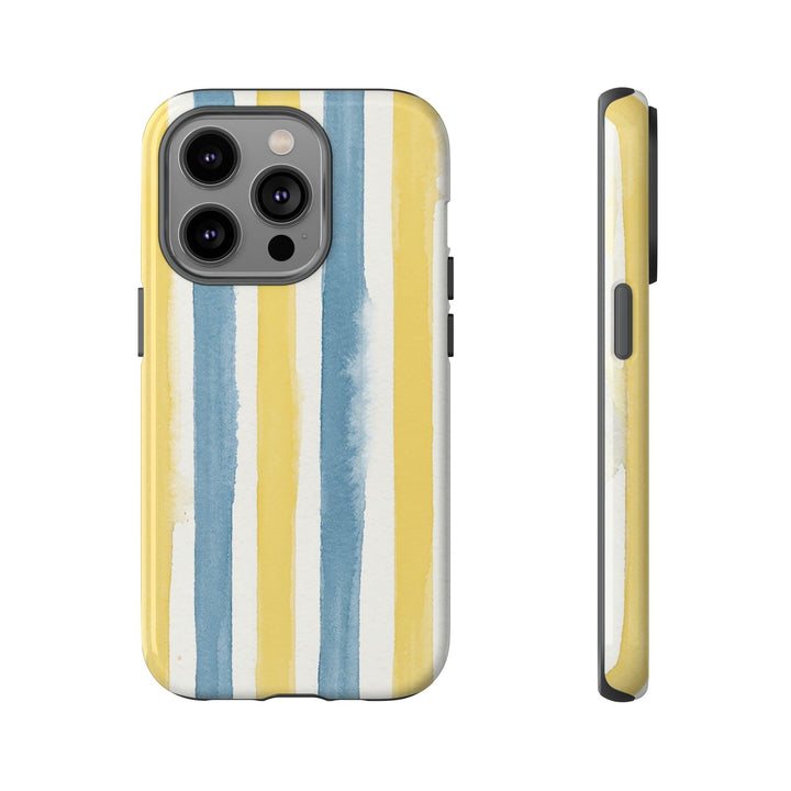 Tough Cute Yellow Stripes Phone Case, for IPhone 17 Pro Max | Iphone 17 Air, Iphone 16, IPhone 15, 14 13 12, Samsung Galaxy S26, S25, S24, S23 - Studio40ParkLane