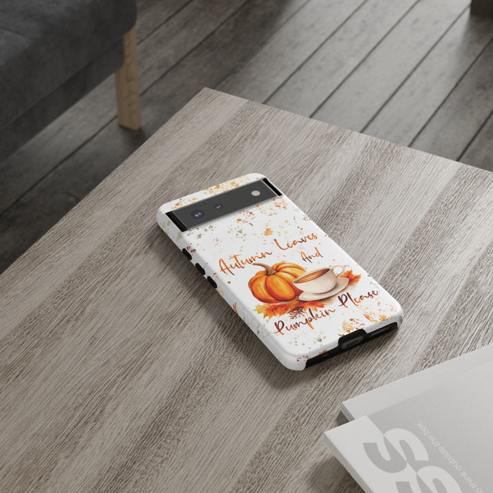 Impact Resistant, Fall Leaves Pumpkin Pie, Cute Phone Cases for Samsung S24, S23, S22, S21, IPhone 15 pro Iphone 14 pro Iphone 13 IPhone 12 Iphone 11 - Studio40ParkLane