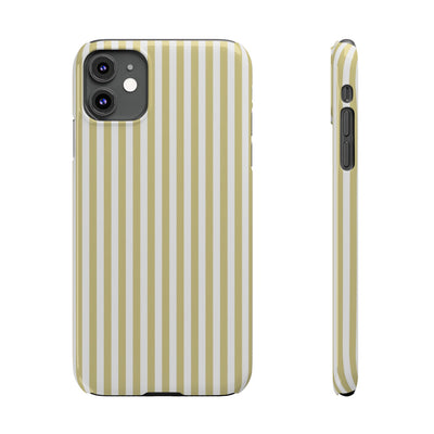 Slim Soft Yellow Striped Cute Phone Case for Iphone 16 - | iPhone 15 Pro Max Case | iPhone 14 Case Iphone 13 12 11 10 9 8 7 XS Gift for Her - Studio40ParkLane