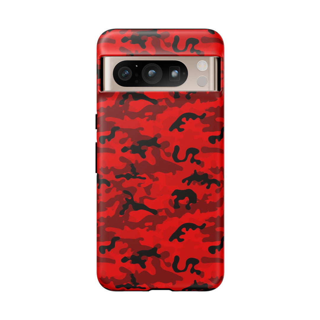 Impact Resistant, Red Camo Camouflage, Cute Phone Cases for Samsung S24, S23, S22, S21, IPhone 15 pro Iphone 14 pro Iphone 13 IPhone 12 Iphone 11 - Studio40ParkLane